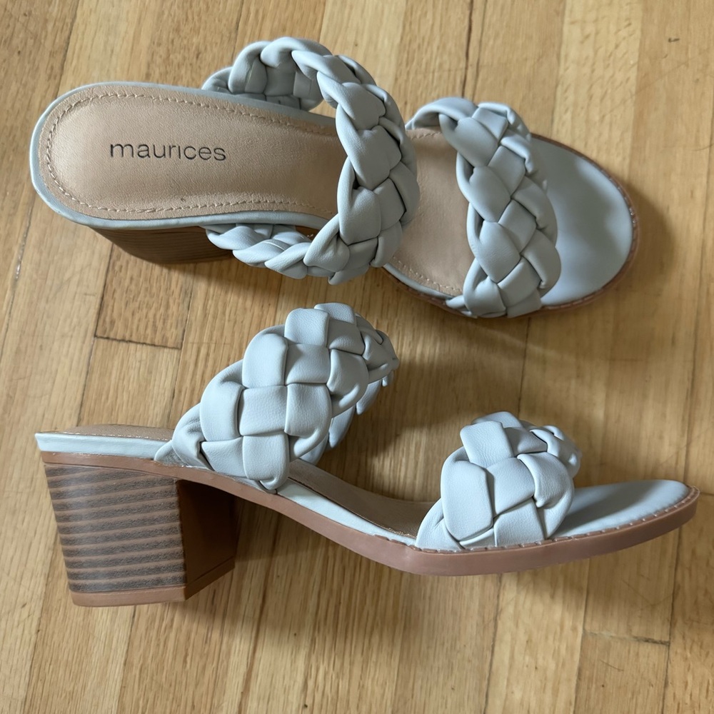 NWOT Maurices braided heels size 7.5